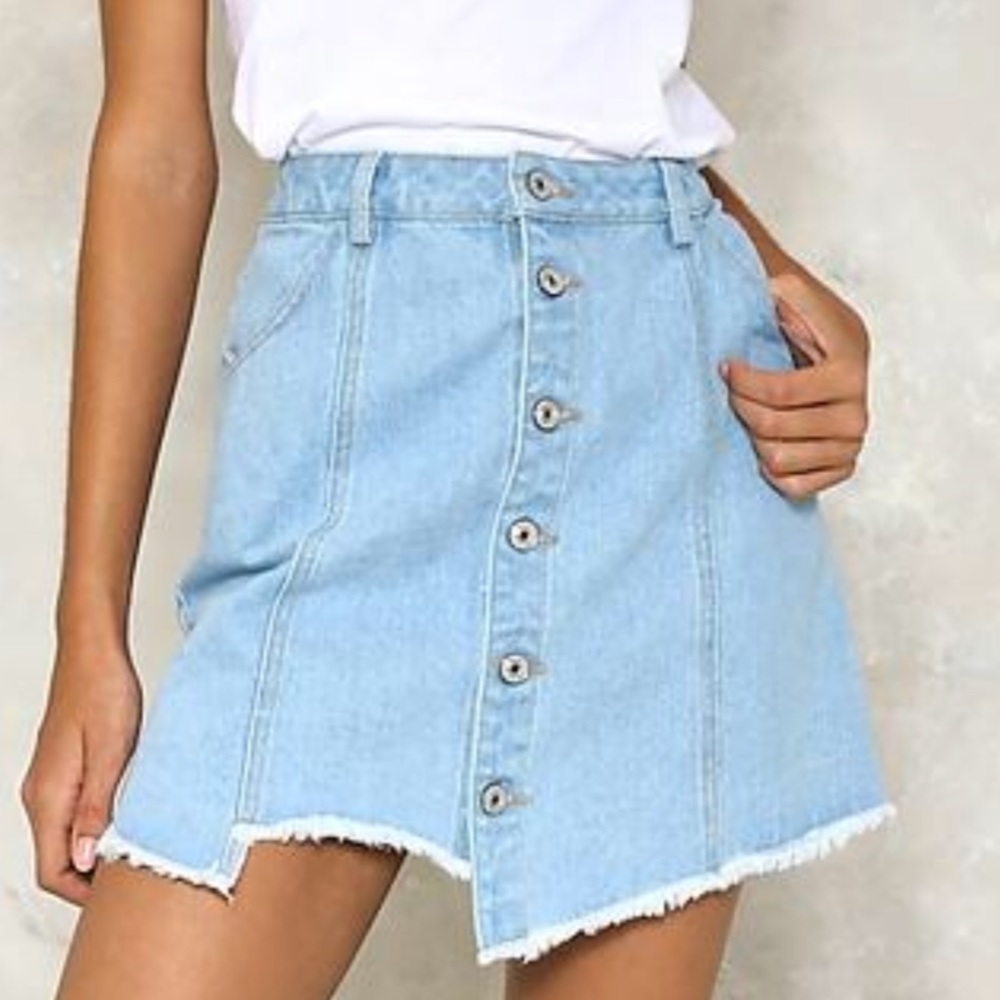 Nasty Gal Denim skirt, size medium